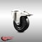Service Caster 4 Inch 316SS Hard Rubber Wheel Swivel Bolt Hole Caster with Total Lock Brake SCC SCC-SS316BHTTL20S414-HRS - alternate 3